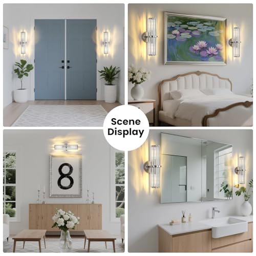 Crystal Wall Sconce Set of 2 (2 Count)