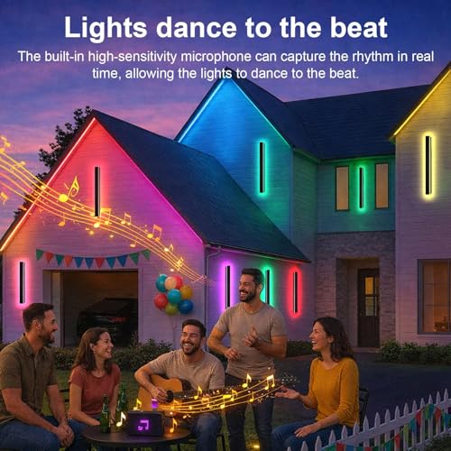 Modern Outdoor RGB Wall Lights