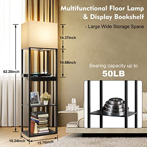 Plus Charging Station Floor Lamp with Wireless Charger