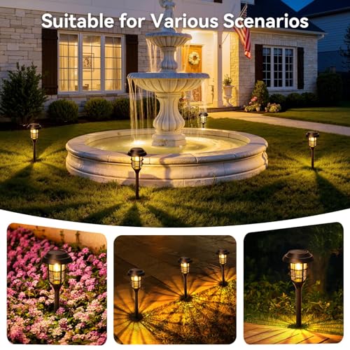 Solar Pathway Lights Outdoor (8 Count)