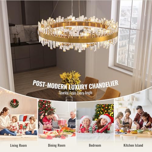 39.4'' Modern Crystal Chandelier