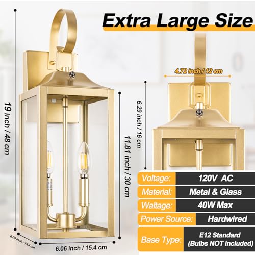 19" Dusk to Dawn Outdoor Wall Lantern 2
