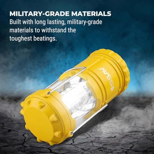 2 Pack Battery Powered LED Lanterns with Batteries for Each Lantern (2 Count)