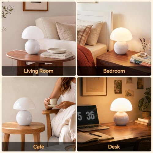 Mushroom Lamp Table Lamps Set of 2 for Bedroom Living Room (2 Count)