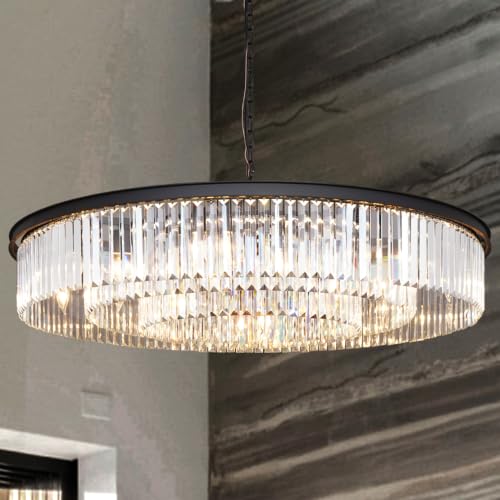 Modern Crystal Chandelier with 12 Lights