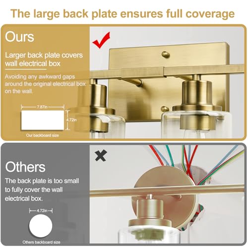 4 Light Bathroom Light Fixtures (4 Count)