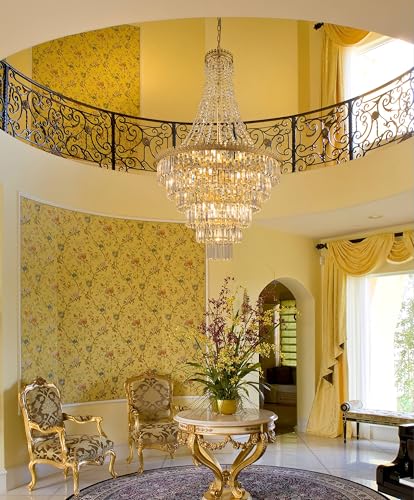 French Empire Crystal Chandelier Gold Foyer Chandeliers