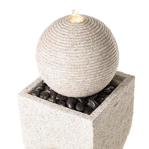 Outdoor Water Fountain with Lights