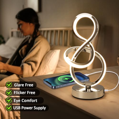 Modern Spiral Table Lamp
