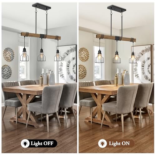 3 Light Kitchen Island Lighting Farmhouse Dining Room Light