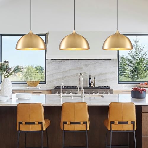 Gold Pendant Light 11.8" (3 Count)