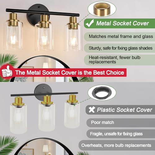 3 Light Bathroom Light Fixtures