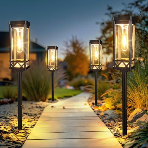 Taller Solar Pathway Lights Outdoor (12 Count)