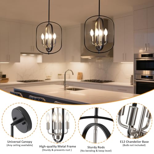 Black Nickel Chandelier Light