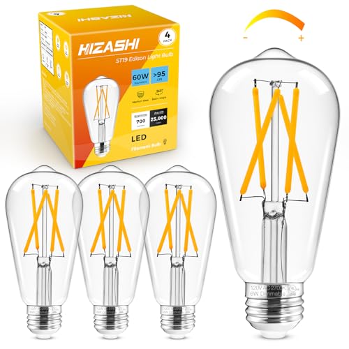 Edison Bulbs Dimmable (4 Count)