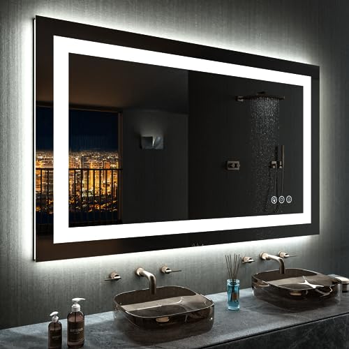 40"X30" RGB LED Bathroom Mirror with Lights
