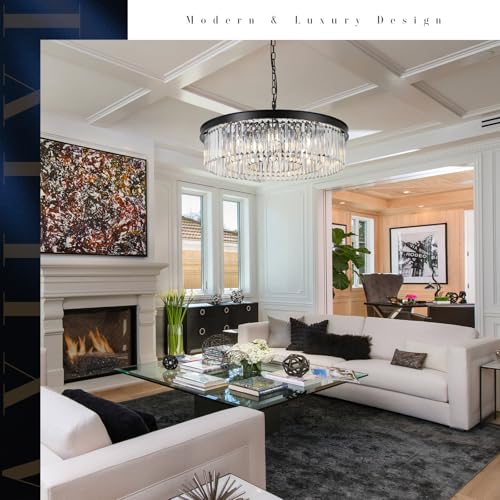 30" Modern Crystals Chandelier 12