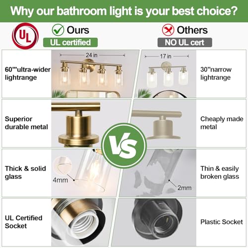 4 Light Bathroom Light Fixtures