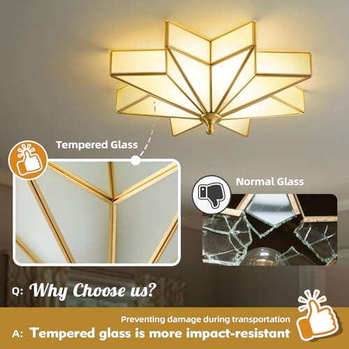 Star Brass Vintage Ceiling Light