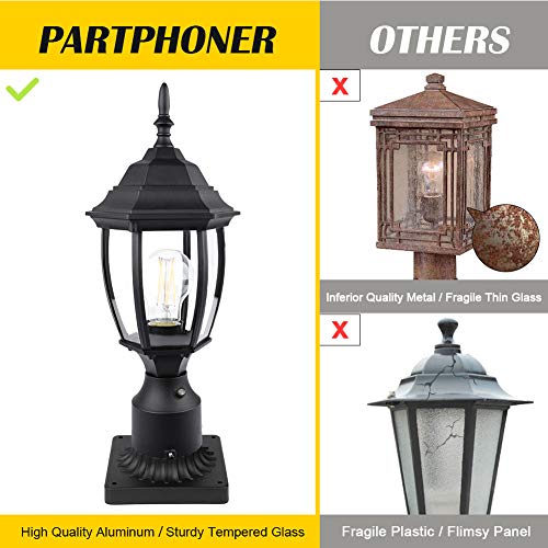 Dusk to Dawn Outdoor Post Light Hardwired 120V