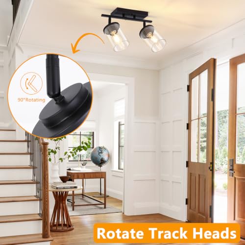 2 Lights Semi Flush Mount Ceiling Light