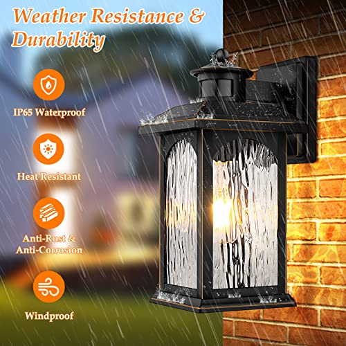 Motion Sensor Outdoor Wall Light Fixture
