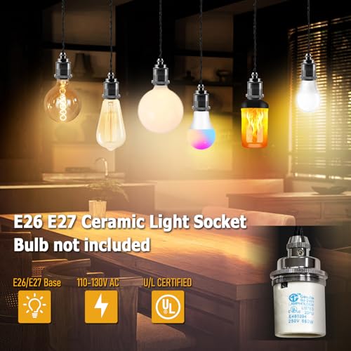 1 Light Mini Pendant Light Kit Black