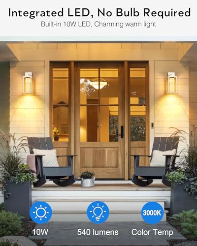 White Exterior Lighting Fixtures for House