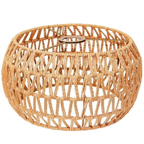 Hanging Light Lamp Shades Boho Rattan Lamp Shades