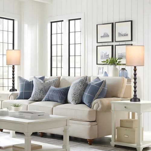 30.5" Rustic Buffet Table Lamps for Living Room Set of 2 (2 Count)