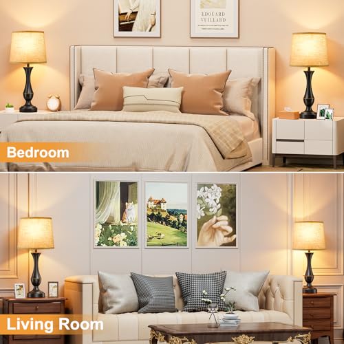 Touch Lamps for Nightstand (2 Count)