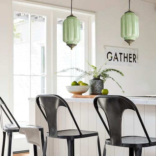 Vintage Milk Glass Pendant Lights Kitchen