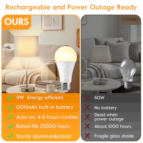 Rechargeable Light Bulbs (6 Count)
