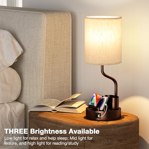 Bedside Lamps for Bedroom Set of 2 (2 Count)
