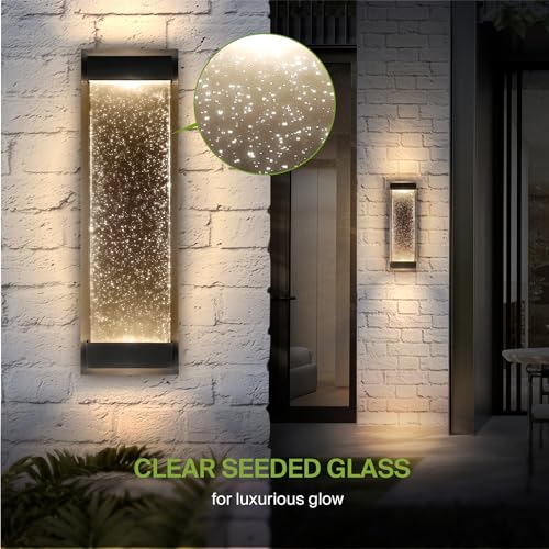 LED 18" Bubble Glass Wall Light Fixture