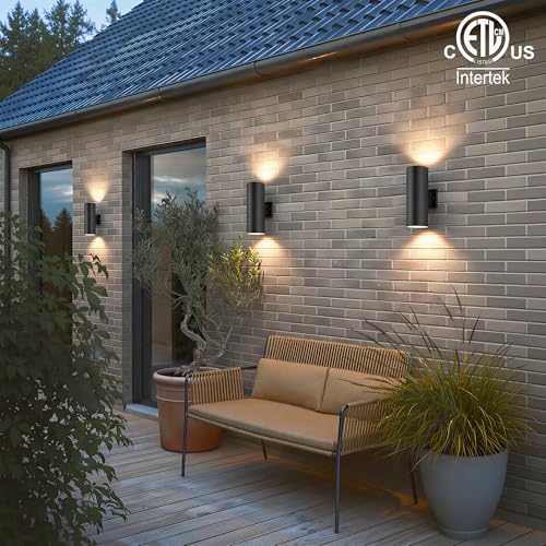 14" Modern Outdoor Porch Light in 2 Lights