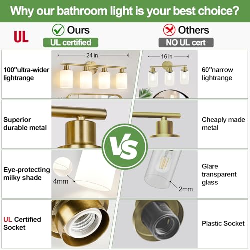 4 Light Bathroom Light Fixtures