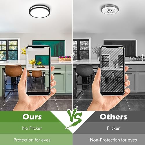 2 Pack 50W Dimmable Flush Mount Ceiling Lights (2 Count)