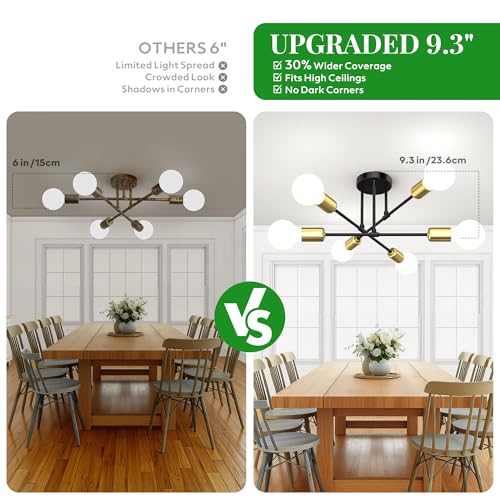 Modern Sputnik Chandelier Ceiling Light Fixtures
