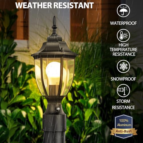 Dusk to Dawn Outdoor Post Lights (2 Count)
