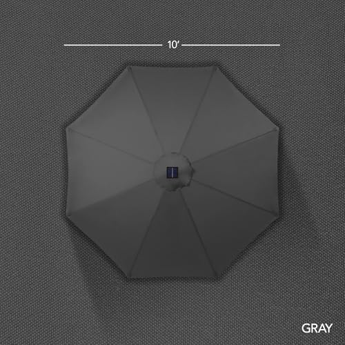 10ft Solar Market Patio Umbrella w