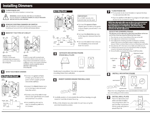 in Wall Dimmer Switch for LED Light