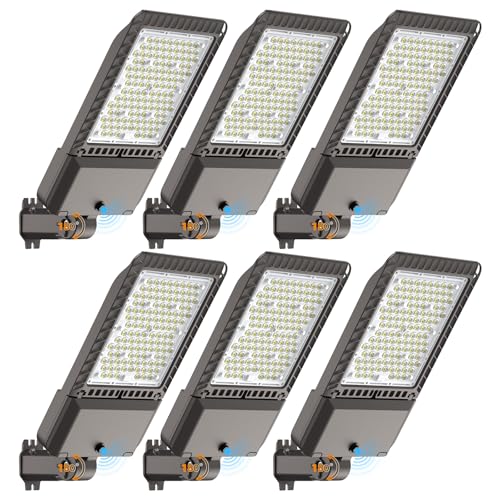 340W LED Parking Lot Light 85000LM Outdoor Street Lights 6 Pack (6 Count)