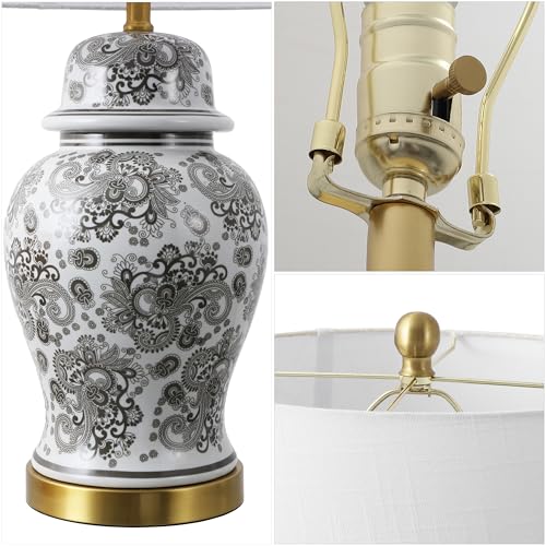 Ellis Chinoiserie Ginger Jar Table Lamp 29.5"