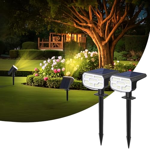 Solar Spot Lights Outdoor Waterproof (2 Count)