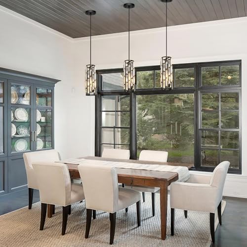 Black Pendant Lights Kitchen Island 1 Pack