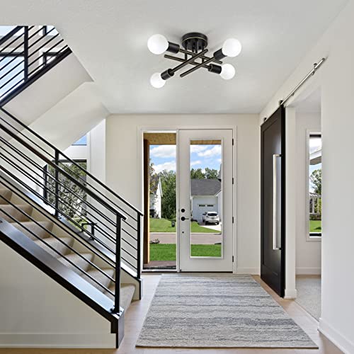 4 Light Semi Flush Mount Ceiling Light