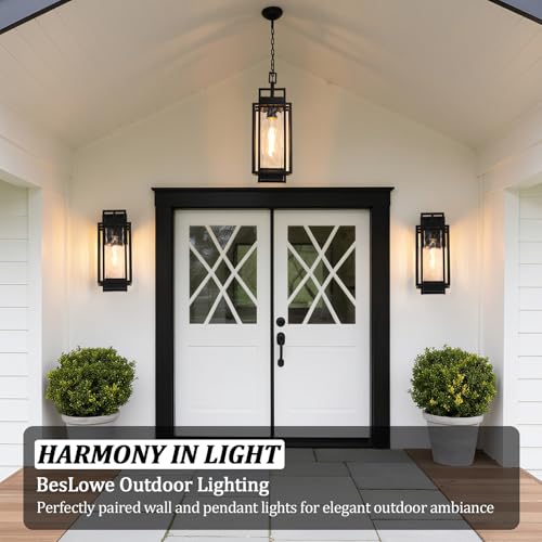 2 Pack 15" Modern Outdoor Wall Lights (2 Count)