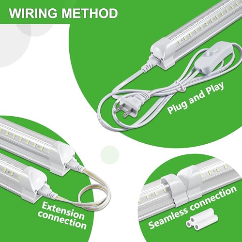 8Pack 4FT LED Shop Light Garage Lights (8 Count)