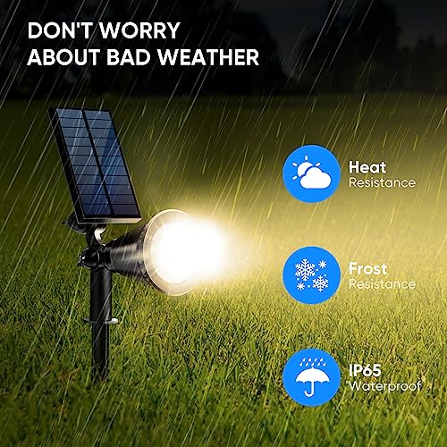 800 Lumens Solar Spot Lights Outdoor (2 Count)